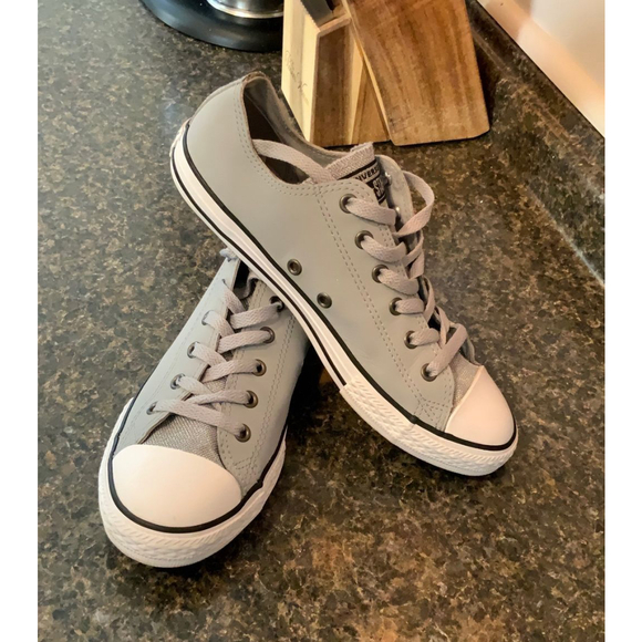 Converse All Star Greyish Blue Leather Sneaker - Picture 9 of 9